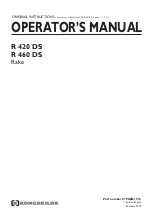 Preview for 1 page of Kongskilde R 420 DS Operator'S Manual