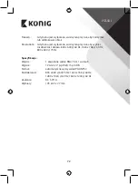 Предварительный просмотр 72 страницы Konic SAS-VGA12 Manual