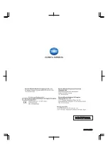 Preview for 48 page of Konica Minolta 0404 Installation Manual