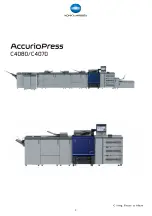 Preview for 2 page of Konica Minolta AccurioPress C4070 Shortcut Manual