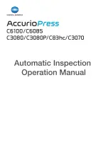 Konica Minolta accuriopress c6085 Operation Manual preview