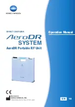 Konica Minolta AeroDR Portable UF Unit Operation Manual предпросмотр