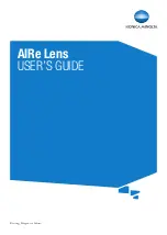 Preview for 1 page of Konica Minolta AIRe Lens User Manual