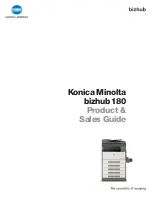 Konica Minolta bizhub 180 Product And Sales Manual preview