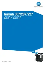 Preview for 1 page of Konica Minolta bizhub 227 Quick Manual