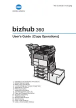 Konica Minolta bizhub 360 User Manual preview