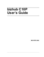 Konica Minolta bizhub C10P User Manual preview