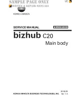 Preview for 3 page of Konica Minolta BIZHUB C20 Service Manual