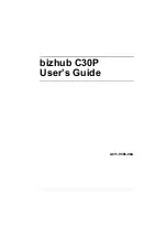 Предварительный просмотр 1 страницы Konica Minolta BIZHUB C30P User Manual