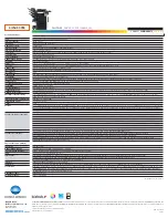 Preview for 2 page of Konica Minolta bizhub C353 Series Specification