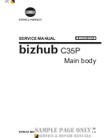 Предварительный просмотр 3 страницы Konica Minolta bizhub C35P Service Manual