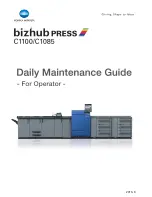 Konica Minolta bizhub PRESS C1085 Daily Maintenance Manual preview