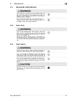 Preview for 11 page of Konica Minolta bizhub PRESS C8000 Safety Information Manual