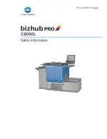 Предварительный просмотр 1 страницы Konica Minolta bizhub PRO C6000L Safety Information Manual