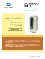 Предварительный просмотр 1 страницы Konica Minolta CECF-9 Brochure