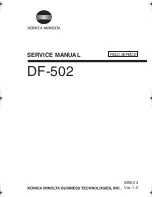 Предварительный просмотр 17 страницы Konica Minolta DF-502 Service Manual