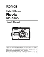 Konica Minolta Digital Still Camera Revio KD-3300 User Manual предпросмотр