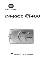 Предварительный просмотр 1 страницы Konica Minolta DiMAGE G400 Manual