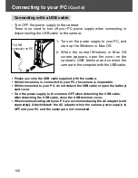 Предварительный просмотр 122 страницы Konica Minolta DiMAGE G400 Manual