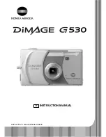 Предварительный просмотр 1 страницы Konica Minolta DiMAGE G530 Instruction Manual