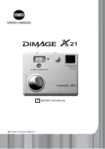 Konica Minolta DiMAGE X21 Instruction Manual предпросмотр