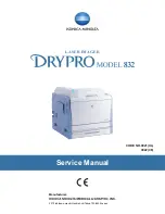 Preview for 1 page of Konica Minolta Drypro 832 Service Manual