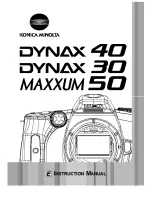 Предварительный просмотр 1 страницы Konica Minolta DYNAX 30 Manual