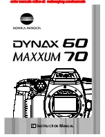 Konica Minolta Dynax 60 Manual предпросмотр