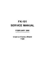 Preview for 3 page of Konica Minolta FK-101 Service Manual