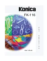 Konica Minolta FK-116 User Manual preview