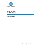 Preview for 1 page of Konica Minolta FS-505 User Manual