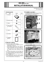 Konica Minolta HD-505 Installation Manual preview