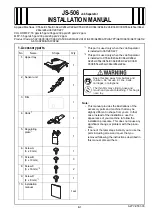 Preview for 1 page of Konica Minolta JS-506 Installation Manual