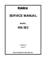 Konica Minolta KN-303 Service Manual preview