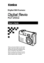 Предварительный просмотр 1 страницы Konica Minolta Konica Digital Revio KD-200Z User Manual