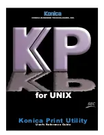 Konica Minolta Konica Print Utility KP User Reference Manual preview