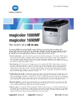 Konica Minolta Magicolor 1680MF Specifications preview