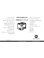 Preview for 1 page of Konica Minolta magicolor 3730DN Safety Information Manual