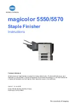 Konica Minolta Magicolor 5550 Instructions Manual preview