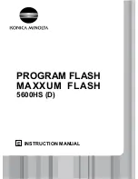 Konica Minolta MAXXUM FLASH 5600HS (D) Instruction Manual предпросмотр