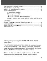 Preview for 5 page of Konica Minolta MAXXUM FLASH 5600HS (D) Instruction Manual