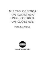 Предварительный просмотр 1 страницы Konica Minolta MULTI GLOSS 268 Instruction Manual