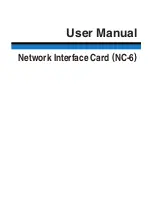 Konica Minolta Network Interface Card NC-6 User Manual preview