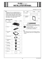 Preview for 1 page of Konica Minolta PI-505 Installation Manual