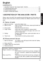 Preview for 9 page of Konica Minolta Pulsox-2 Multi Lingual Short Form Instruction Manual