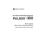 Konica Minolta PULSOX-300 Short Form Instruction Manual предпросмотр