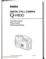 Предварительный просмотр 1 страницы Konica Minolta Q-M100 Instruction Manual