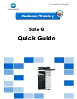 Preview for 1 page of Konica Minolta Safe Q Quick Manual