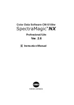 Konica Minolta SPECTRAMAGIC NX - Instruction Manual preview