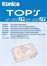 Preview for 33 page of Konica Minolta Top's AF-300 SP User Manual